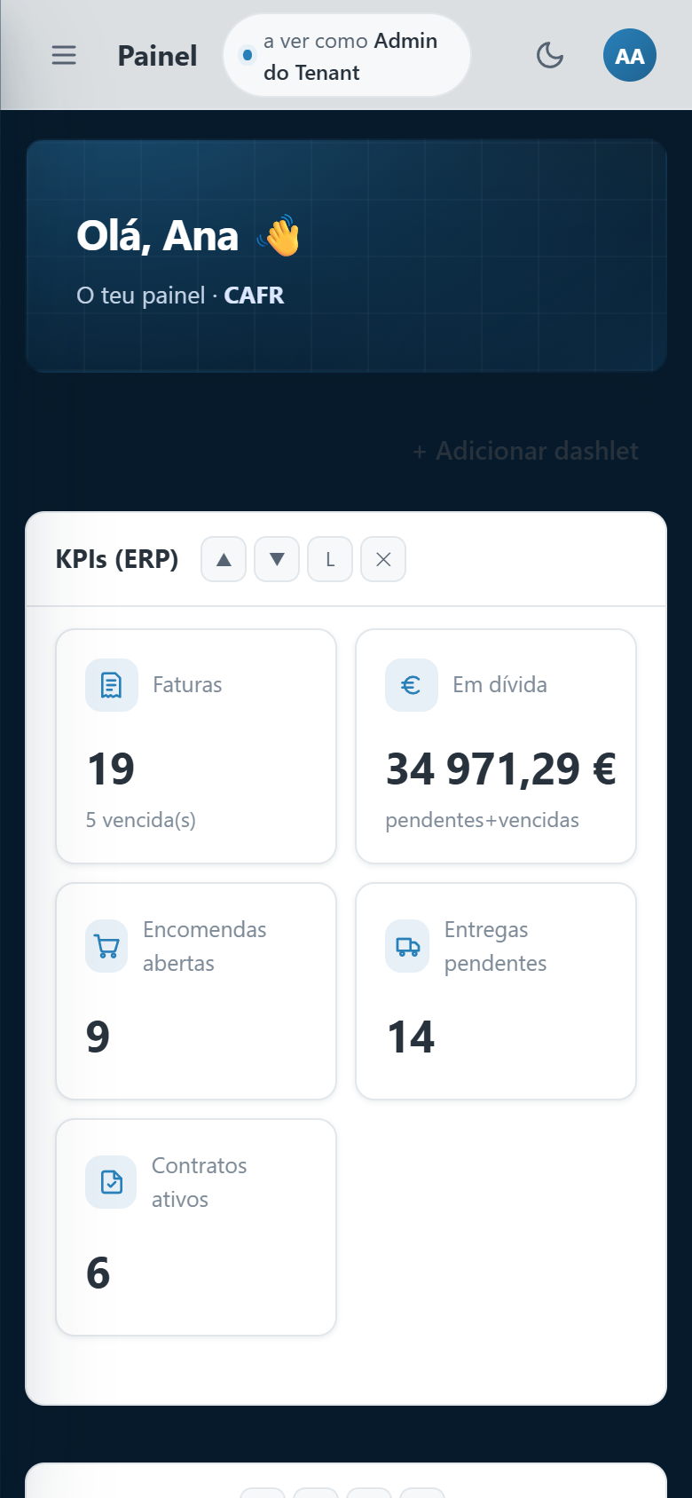 eflow no telemóvel